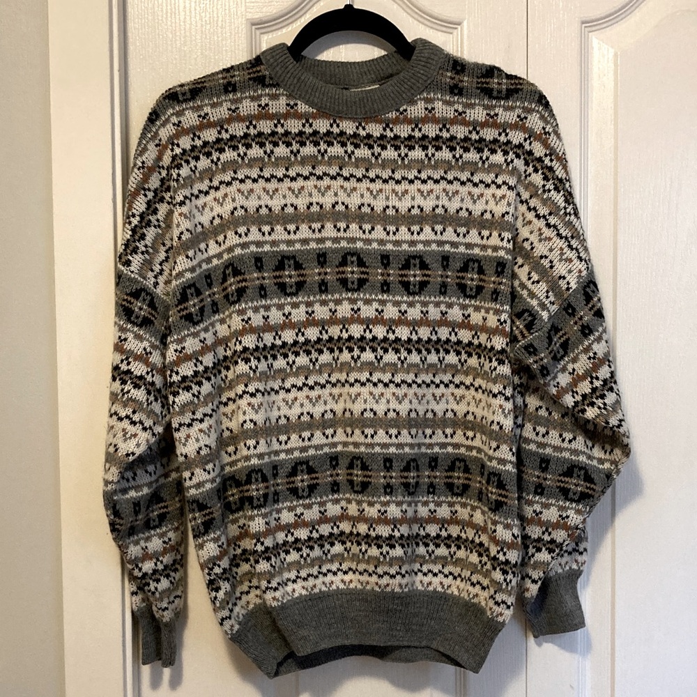 Vintage slouchy British-made knit sweater